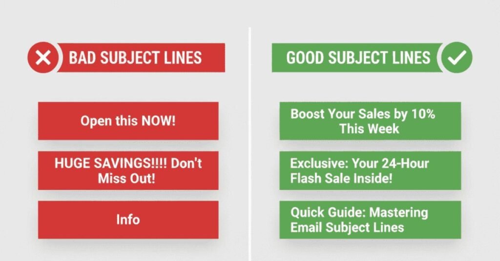 good-vs-bad-subject-lines email copywriting