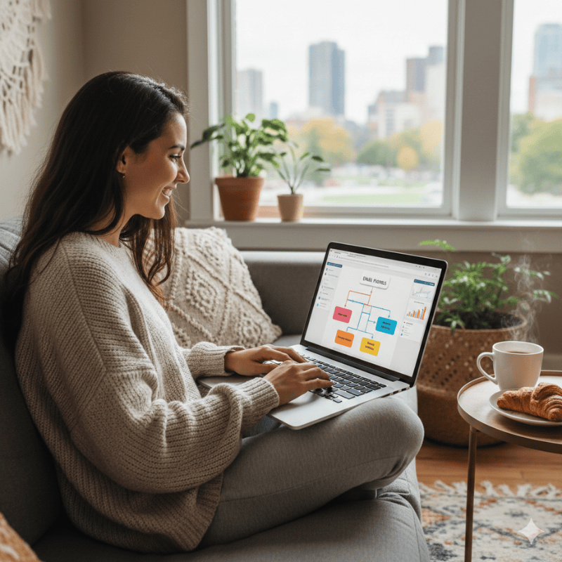 side hustle happy building email funnels 