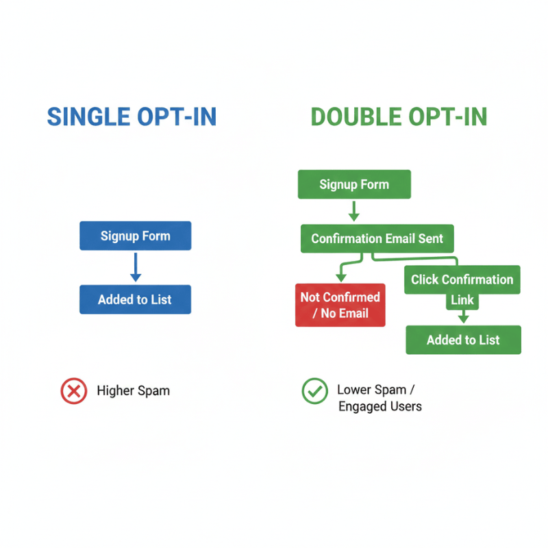single vs double opt‑in flow for side hustlers