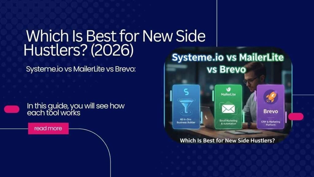 Systeme.io vs MailerLite vs Brevo: Which Is Best for New Side Hustlers? (2026)