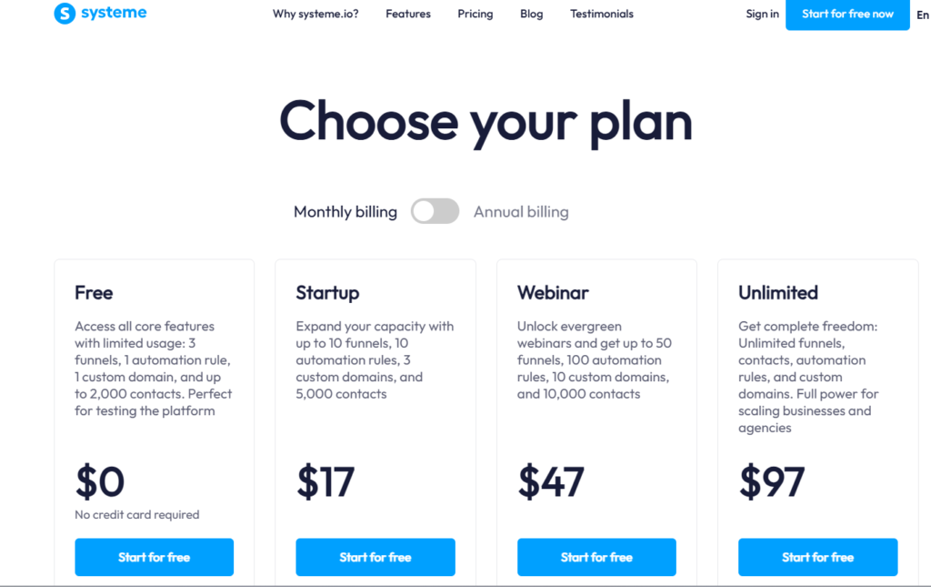 system.io pricing plans email for side hustlers