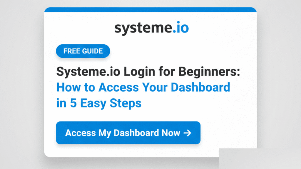 Systeme.io Login for Beginners: How to Access Your Dashboard in 5 Easy Steps