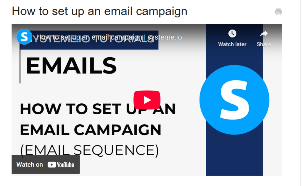 Welcome email sequence for subscribers from a free landing page with Systeme.io