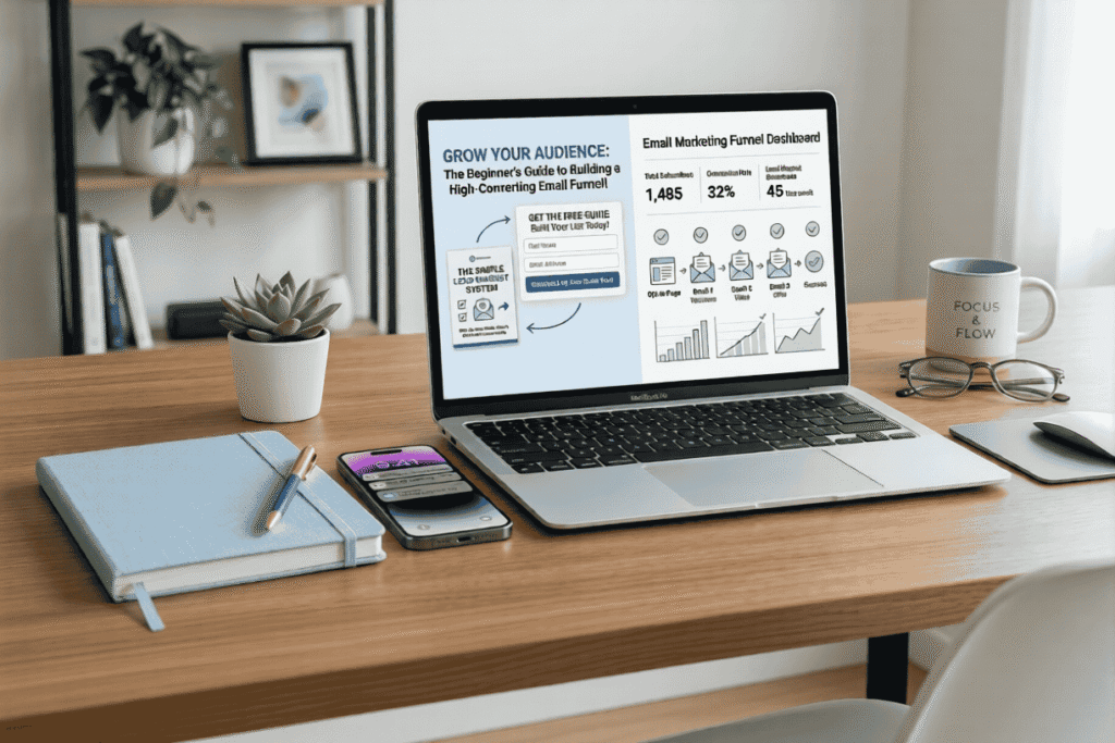 simple email capture landing page for beginners