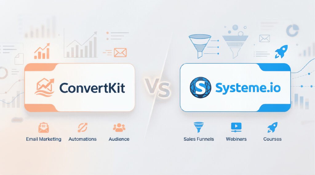ConvertKit vs Systeme.io: Which Is Best for Beginners to Start Email Marketing in 2026?
