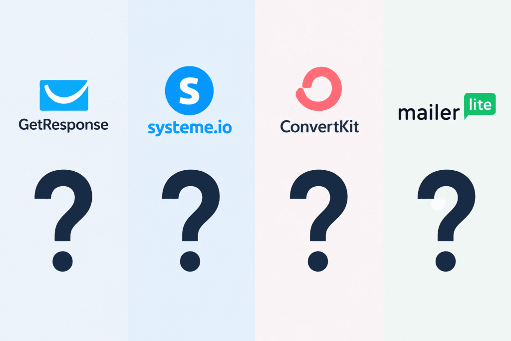 GetResponse vs Systeme.io vs ConvertKit vs Mailerlite: The Tool I’d Pick 