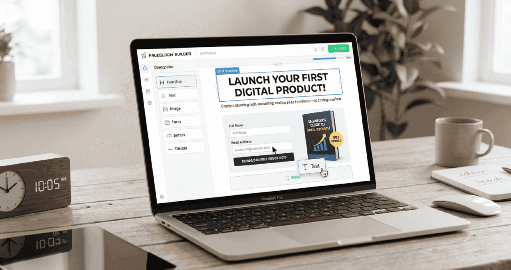 lead magnet landing page for side hustlers