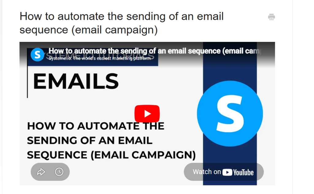 Email Sequence Creation system.io for side hustlers