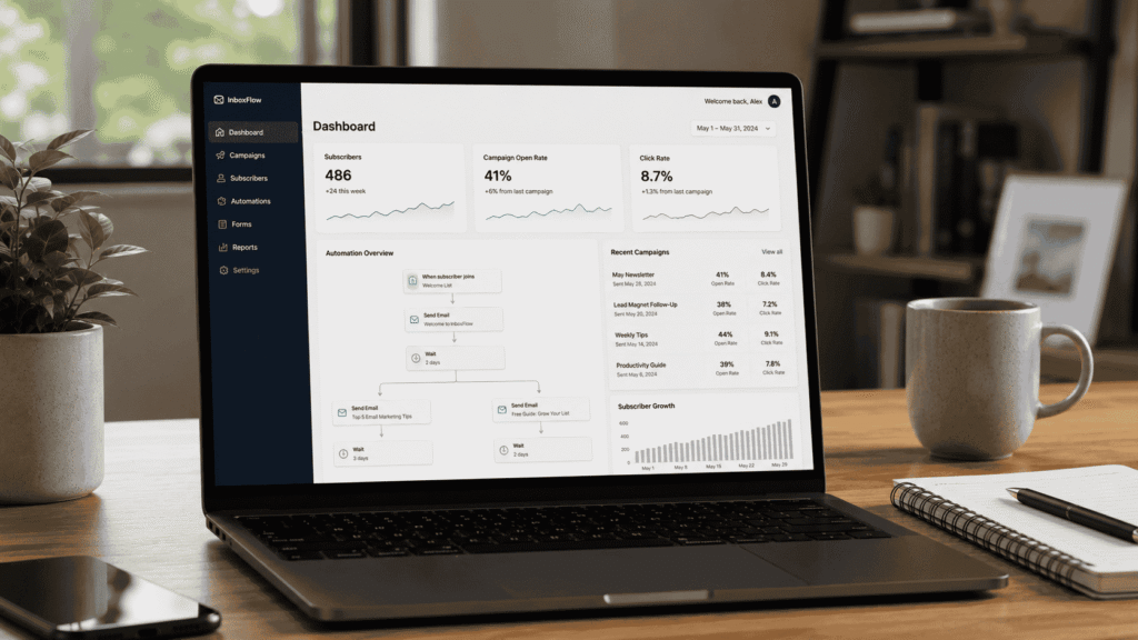 Email marketing platform for building an email list without paid ads