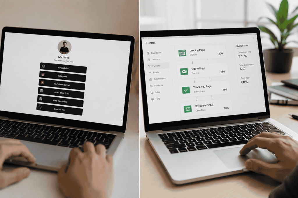 Systeme.io vs Linktree (2026): Which Is Better for Growing Your Email List? systeme.io vs linktree features comparison