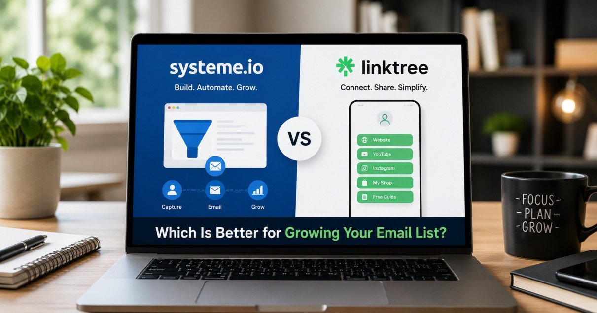 Systeme.io vs Linktree (2026): Which Is Better for Growing Your Email List?