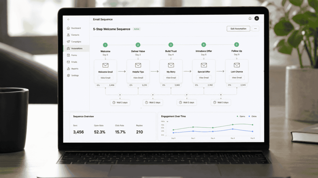 How to Build a Complete Sales Funnel for Free (Step-by-Step Guide automated email follow up sequence for nurturing sales funnel leads