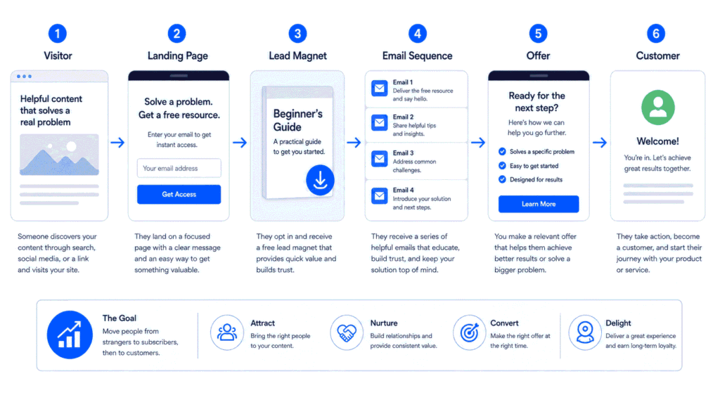 How to Build a Complete Sales Funnel for Free (Step-by-Step Guide Build a Complete Sales Funnel for Free to lead to customer