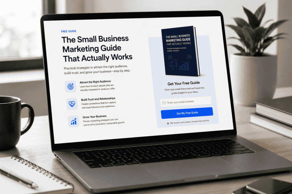 How to Build a Complete Sales Funnel for Free (Step-by-Step Guide professional landing page with lead magnet signup form and clear call to action
